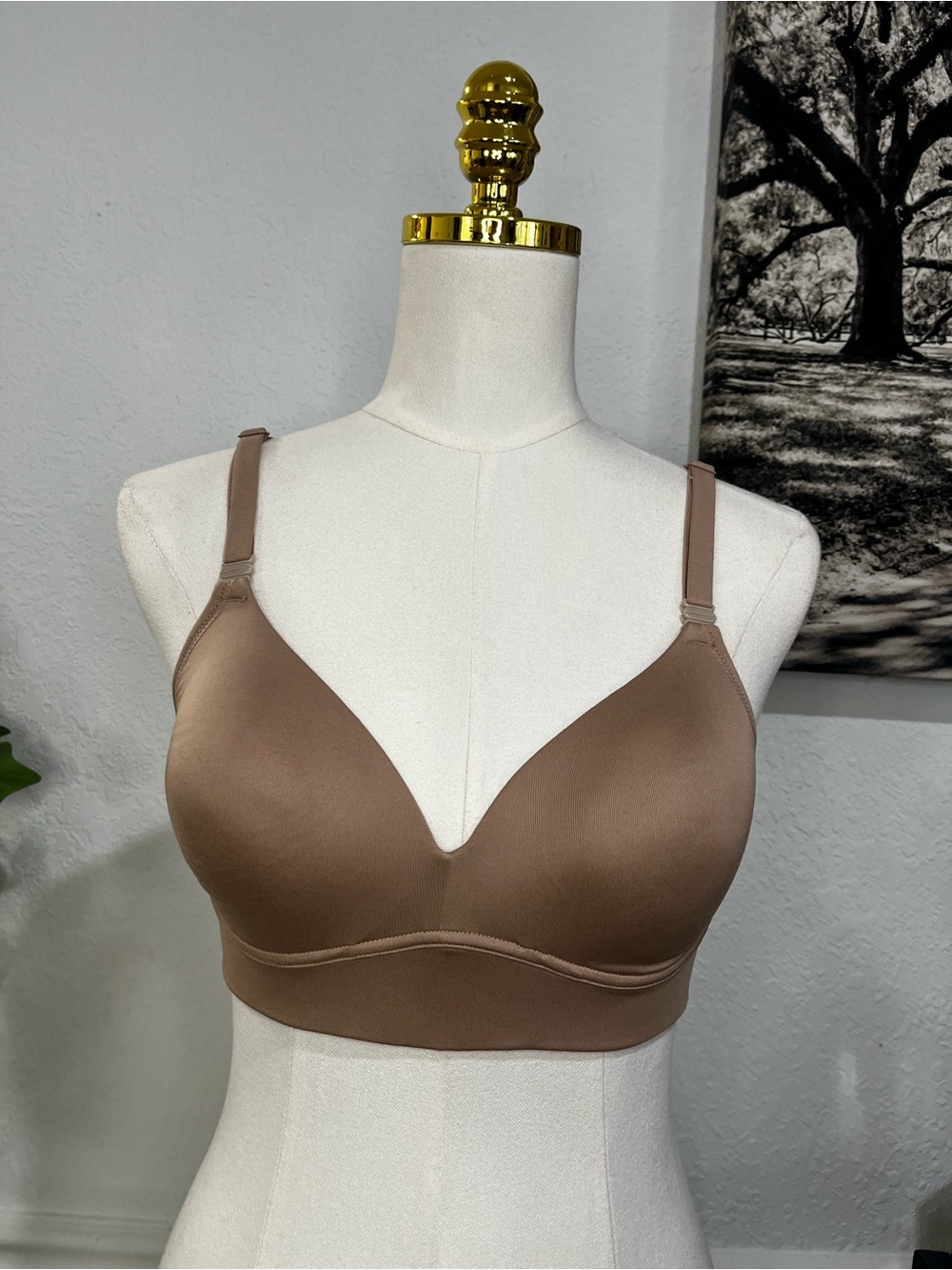 NWT Warner's All-Over Comfort Nude T-Shirt Bra- Warm Taupe 36B